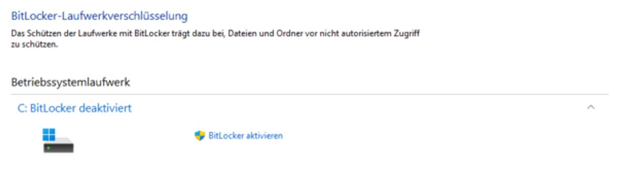 Eine Kurzgeschichte: BitLocker
