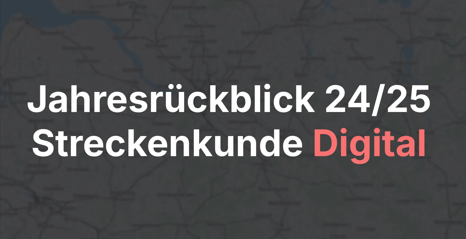 Ein Streckenverlauf im Hintergrund