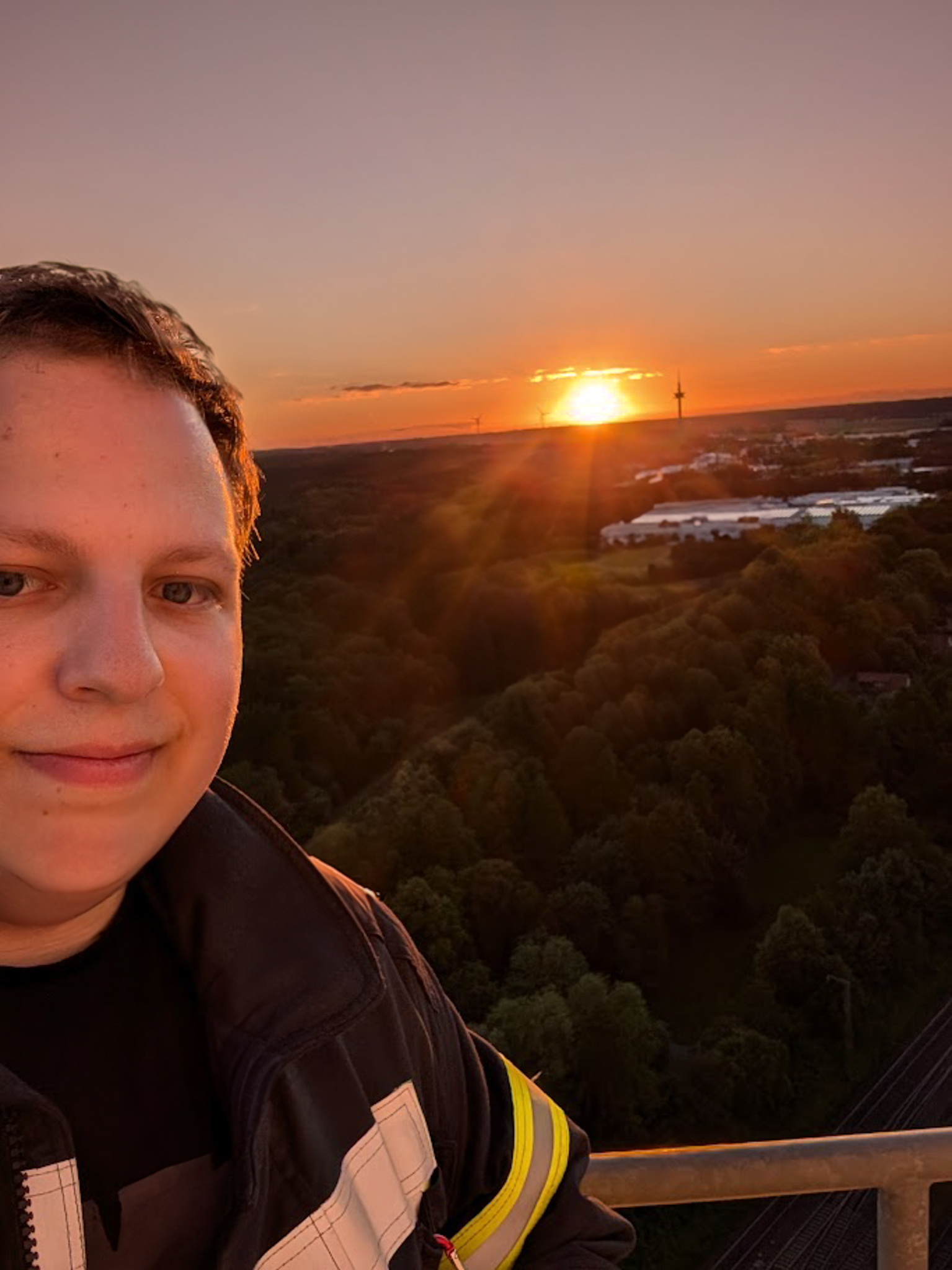 Dennis Heinrich - Ausblick über die Hansestadt Uelzen vom Nordzucker Turm.